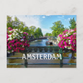 Amsterdam Canal Postkarte (Vorderseite)