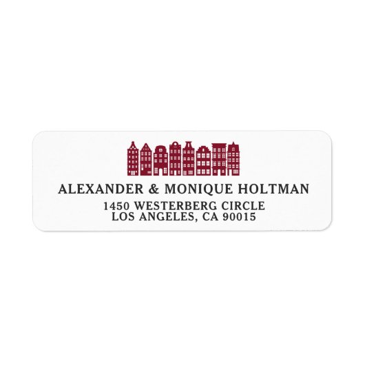 Amsterdam Canal Row House Niederländische Rote Rüc (Vorne)