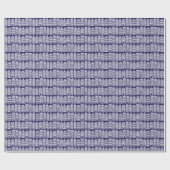 Amsterdam Canal Row Houses Cobalt Blue Pattern Geschenkpapier (Flach)