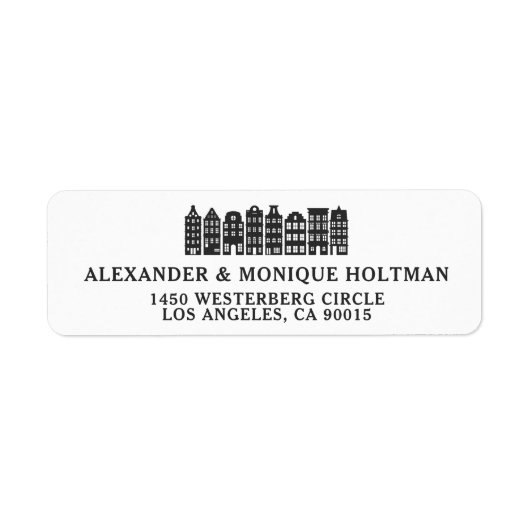 Amsterdam Canal Row Houses Holländische Rücksendea (Vorne)