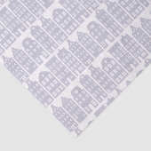 Amsterdam Canal Row Houses Light Blue Pattern Seidenpapier (Ausschnitt)