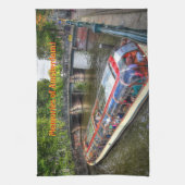 Amsterdam Canal Scene, Tours of Amsterdam Küchentuch (Vertikal)