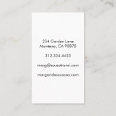 Amsterdam Canal Twilight Foto Tourismus Visitenkarte (Rückseite)