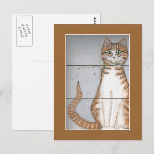 Amsterdam Cat Postcard Postkarte (Vorne/Hinten)