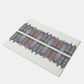Amsterdam City Art Architecture Illustration Fußmatte (Schrägansicht)