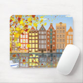 Amsterdam City Canal Herbst farbenfrohe Mousepad (Mit Mouse)