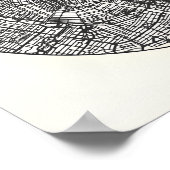 Amsterdam City Map Poster – Minimal Urban Wall Art (Ecke)