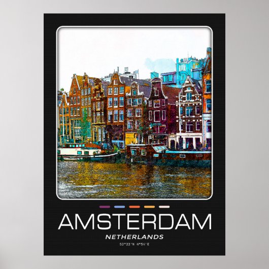 Amsterdam City Poster (Vorne)
