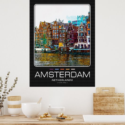 Amsterdam City Poster (Küche)