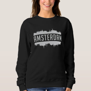 Amsterdam City Skyline Cityscape Funny Gift Idee Sweatshirt