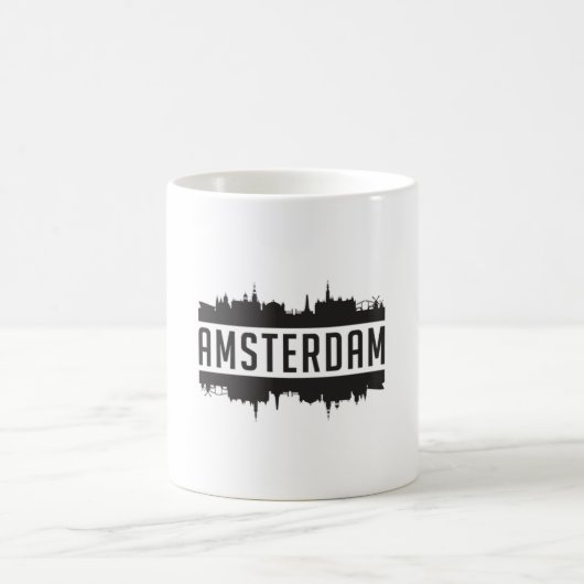 Amsterdam City Skyline Cityscape Kaffeetasse (Mittel)