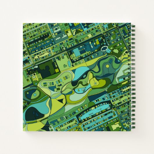 Amsterdam City Structure Map Notizblock (Rückseite)