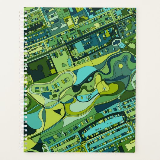 Amsterdam City Structure Map Planer (Vorderseite)