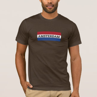 Amsterdam City - T - Shirt der niederländischen Fl