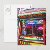 Amsterdam Coffee Shop Postkarte (Vorne/Hinten)