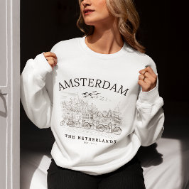 Amsterdam Cute Vintage Landscape Sweatshirt