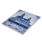 Amsterdam Delft Blue style ceramic tile Fliese (Seite)