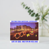 AMSTERDAM DER BESTE ORT POSTKARTE (Stehend Vorderseite)