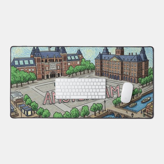 Amsterdam Desk Mat Schreibtischunterlage (Tastatur & Maus)