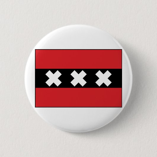 Amsterdam, die Niederlande Button (Vorderseite)