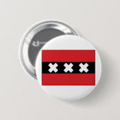 Amsterdam, die Niederlande Button (Vorne & Hinten)