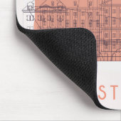 Amsterdam, die Niederlande | Skyline der Mousepad (Ecke)