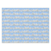 Amsterdam Dutch Houses Watercolor Village Blue Tischdecke (Vorderseite (Horizontal))