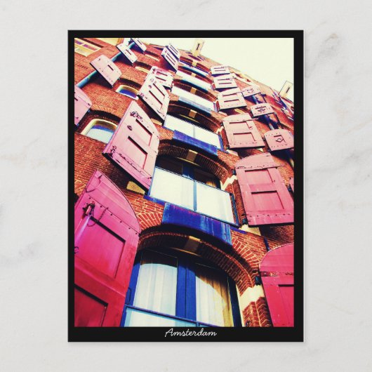 Amsterdam - Dutch Style Window Postkarte (Vorderseite)