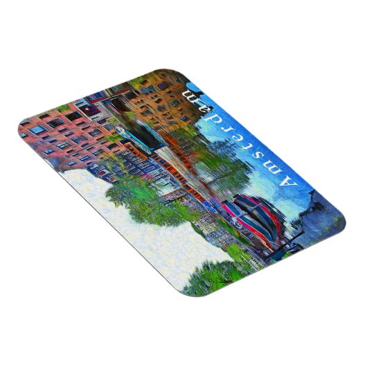 Amsterdam. Ein ruhiger Hafen. Magnet (Rechte Seite)