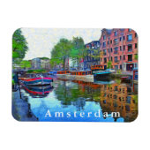 Amsterdam. Ein ruhiger Hafen. Magnet (Horizontal)