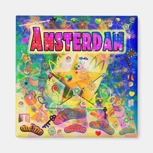 Amsterdam Epoche-Stunde Magnet (Vorne)