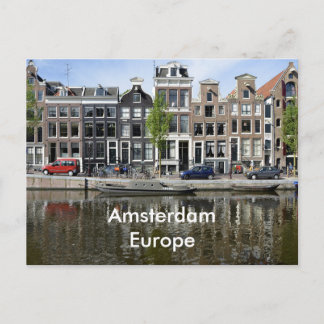 Amsterdam Europe Vintage Travel Tourismus Add Postkarte