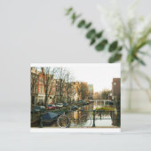 Amsterdam Fahrrad Postkarte (Stehend Vorderseite)