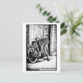 Amsterdam, Fahrrad, Urlaub Niederlande Postkarte (Stehend Vorderseite)