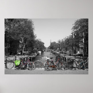 Amsterdam Fahrräder Poster