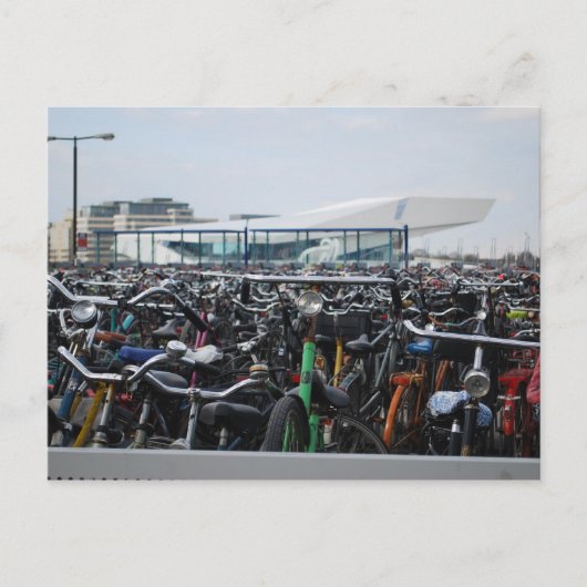 Amsterdam - Fahrräder Postkarte (Vorderseite)