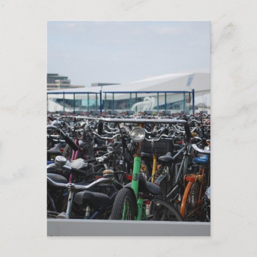 Amsterdam - Fahrräder Postkarte (Vorderseite)