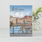 Amsterdam Feiertagskarte (Stehend Vorderseite)