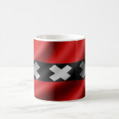 Amsterdam-Flagge Kaffeetasse (Mittel)