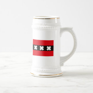 Amsterdam-Flaggen-Tasse Bierglas