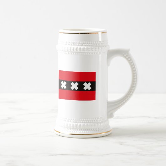 Amsterdam-Flaggen-Tasse Bierglas (Rechts)