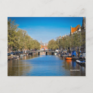 Amsterdam - Fluss Postkarte