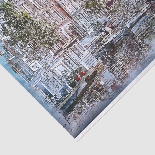 Amsterdam Gebäude Canale Niederlande Europa Seidenpapier (Ausschnitt)