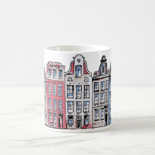 Amsterdam Gebäude Tasse Illustration (Mittel)