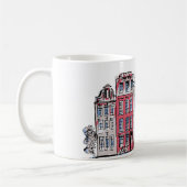 Amsterdam Gebäude Tasse Illustration (Links)
