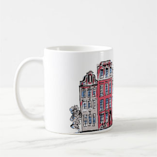 Amsterdam Gebäude Tasse Illustration