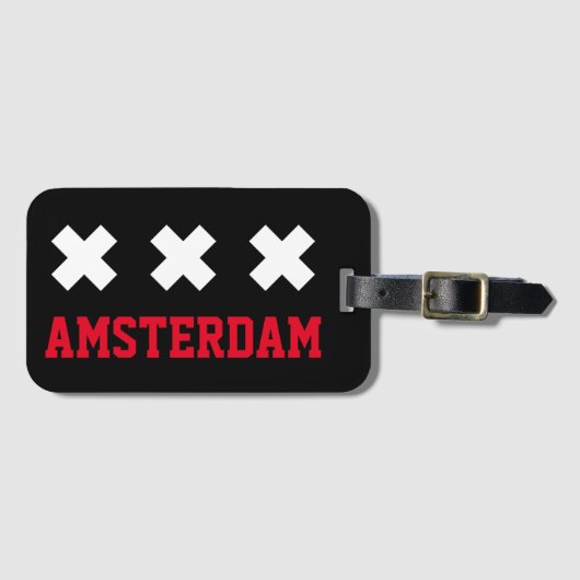 Amsterdam Gepäckanhänger (Vorderseite (Horizontal))