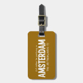 AMSTERDAM-Gepäckanhänger Gepäckanhänger (Vorderseite vertikal)