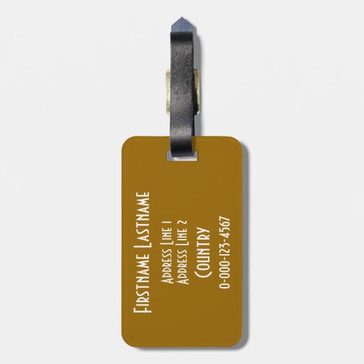 AMSTERDAM-Gepäckanhänger Gepäckanhänger (Rückseite vertikal)