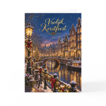 Amsterdam Grachten Frohe Weihnachten